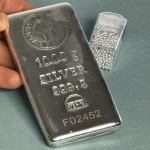 خرید شمش نقره ندیر یک کیلویی