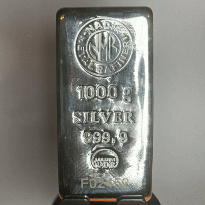 خرید شمش نقره ندیر 1 کیلویی