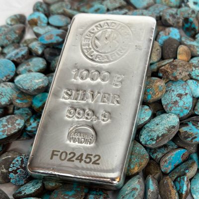 خرید شمش نقره ندیر 1 کیلویی