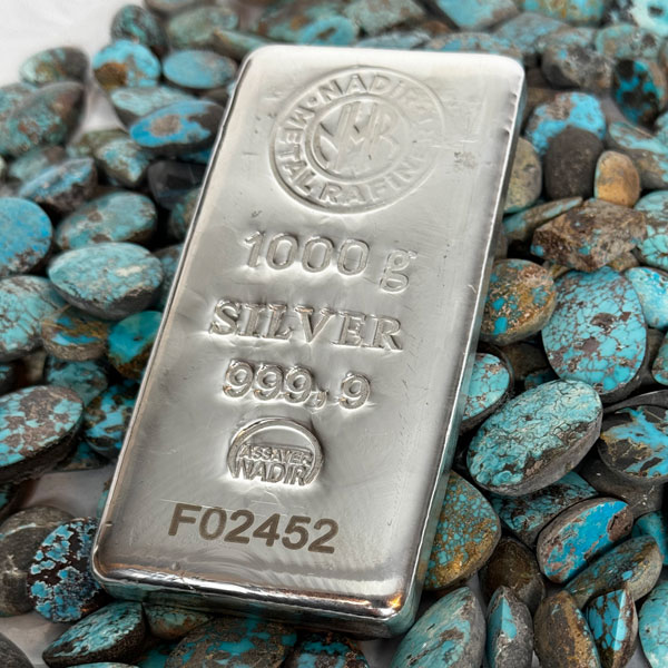 خرید شمش نقره ندیر 1 کیلویی