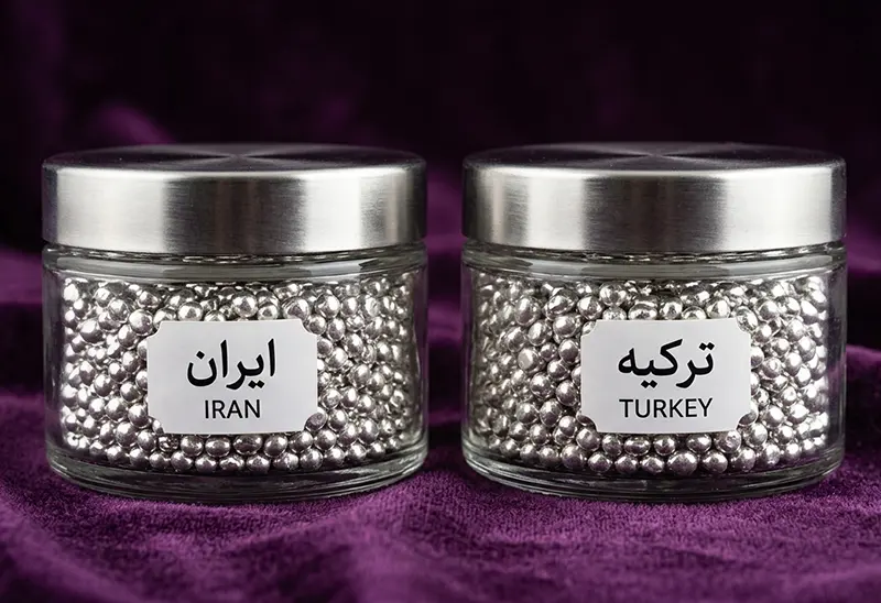 تفاوت نقره ایرانی و خارجی