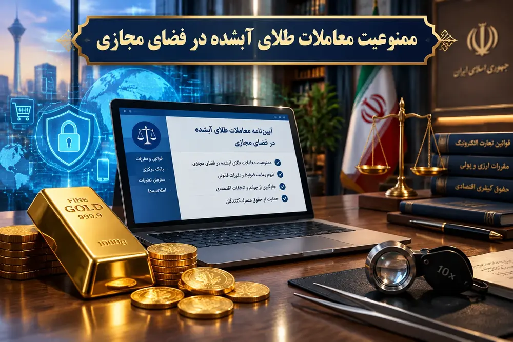 ممنوعیت معاملات طلای ابشده در فضای مجازی | اطلاعیه 44 اتحادیه طلا و جواهر