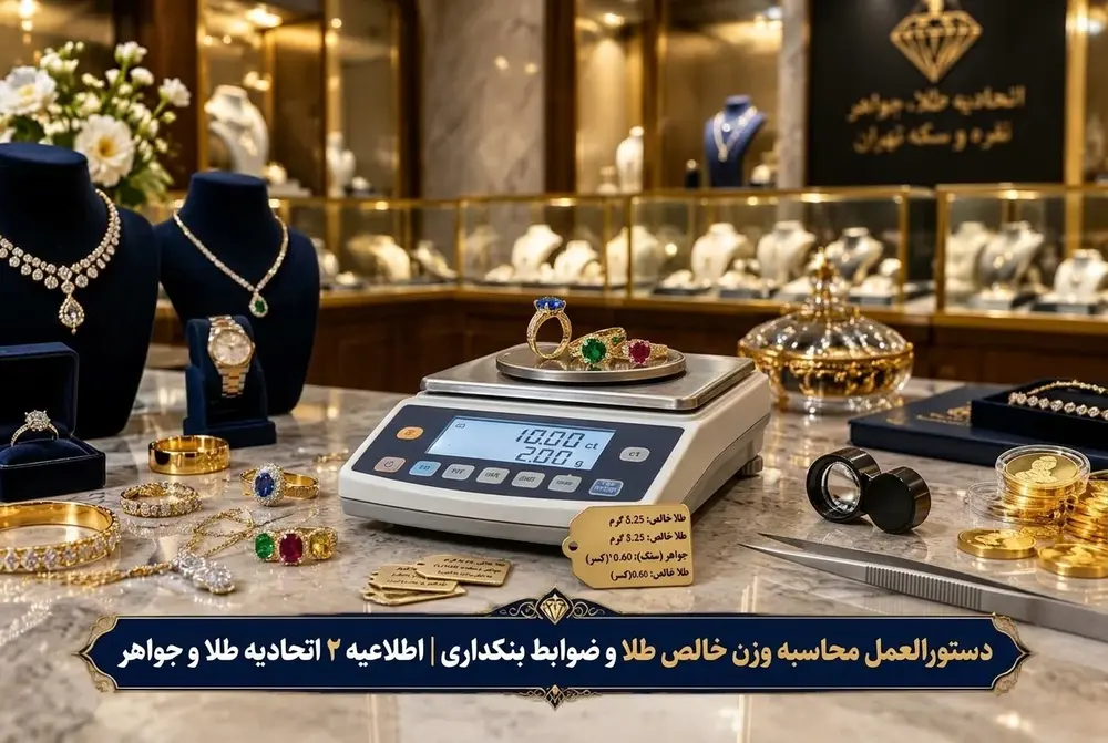 محاسبه وزن خالص طلا و ضوابط بنکداری